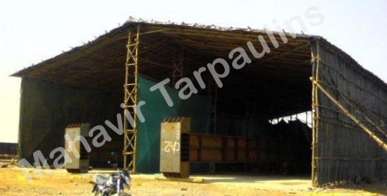 temporary tarpaulin sheds